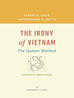 cover image of The Irony of Vietnam